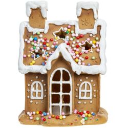 GAEM Фигурка декоративная с подсветкой "Домик", L10 W8,5 H12,5 см, 2в.