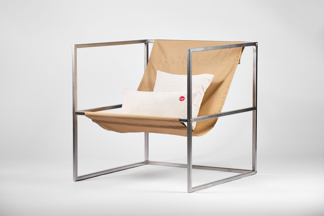 Уличное кресло TESS Outdoor Chair stainless / taupe textile (Up!Flame)