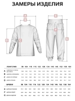 Костюм трикотажный спортивный для детей, лонгслив и брюки