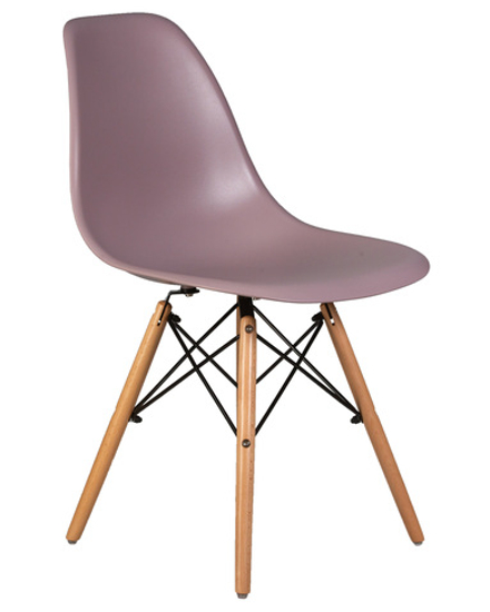 Стул обеденный DOBRIN DSW, ножки светлый бук, цвет сиреневый (P-04)