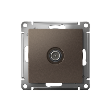 Розетка телевизионная оконечная TV AtlasDesign 1дБ механизм мокко SE ATN000691