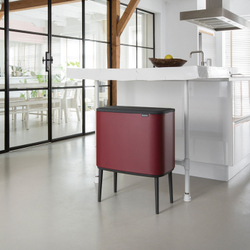 Мусорный бак Bo Touch Bin 11+23л Brabantia Минерально-бордовый