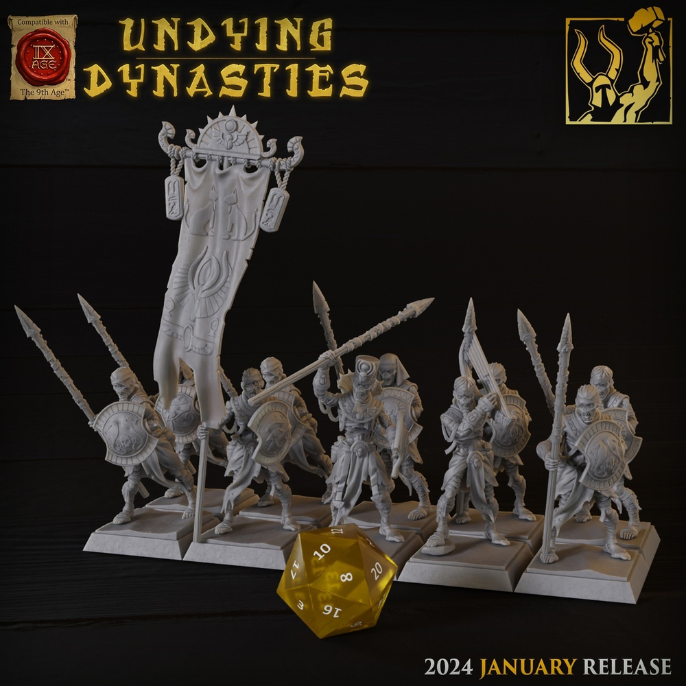 Tomb Kings Warriors Pack Spears