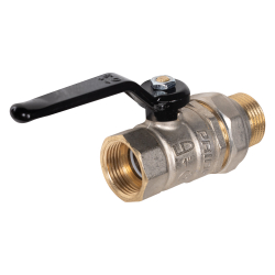 Кран шаровой латунный LD Pride 47.25.В-ГШ.Р Ду 25 Ру 40 вн-американка, (рычаг)