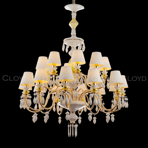 Люстра Cloyd LOTTIE-B C20 / Ø92 см- бел.-золотая керамика (арт.11400)
