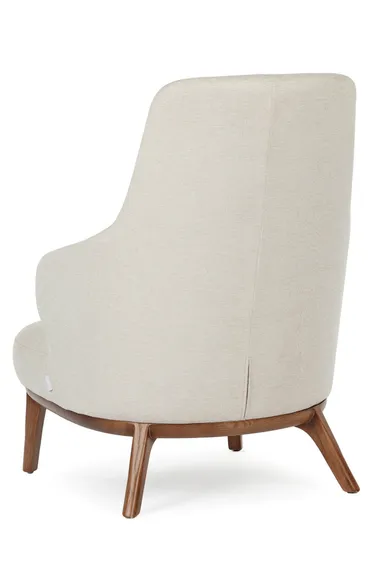 Кресло Malva с высокой спинкой, бежево-серое