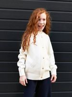 Кардиган для девочки AT941 молочный