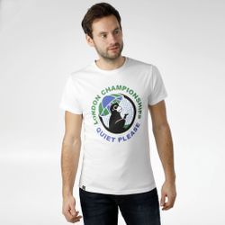 Мужское теннисное поло Quiet Please Wet Monkey T-Shirt Men - White, Multicoloured