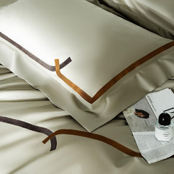 ZEPHYR HOME Постельное белье на двуспалку Египетский хлопок 100s зеленая