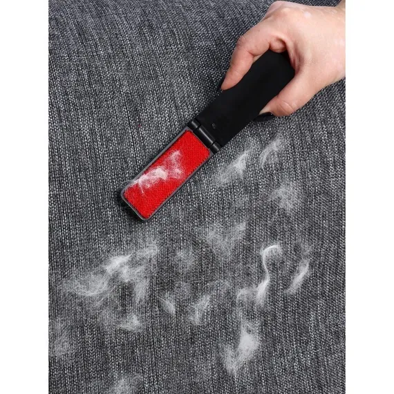 Щётка для одежды складная, 0,6×3,5×9,5 см, цвет чёрный