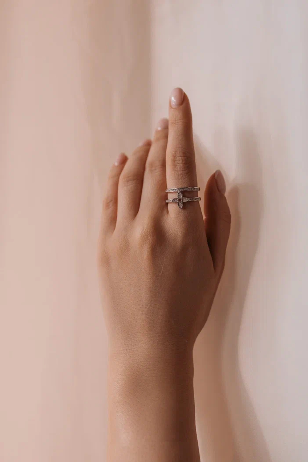 Кольцо "TRUE FLOWERS" в серебре