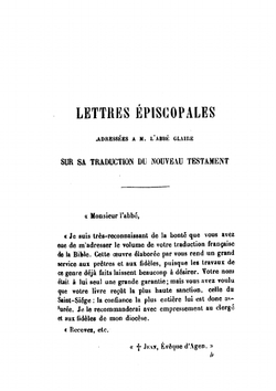 La Sainte Bible. Selon la Vulgate | J.B. Glaire