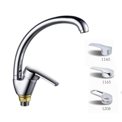 Смеситель для мойки TSB 750-1165 однорычажный, без гибкой подводки, высокий излив