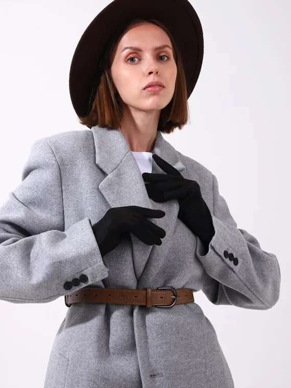 Перчатки женские, цвет чёрный, безразмерные