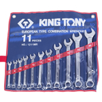 Набор комбинированных ключей, 8-24 мм, 11 предметов KING TONY 1211MR