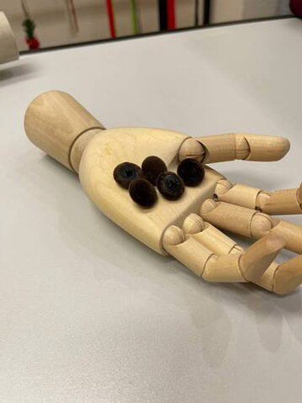 Пуговица бархатная обтяжная на ножке (пластик/бархатная обтяжка, Шоколадный коричневый, 18)