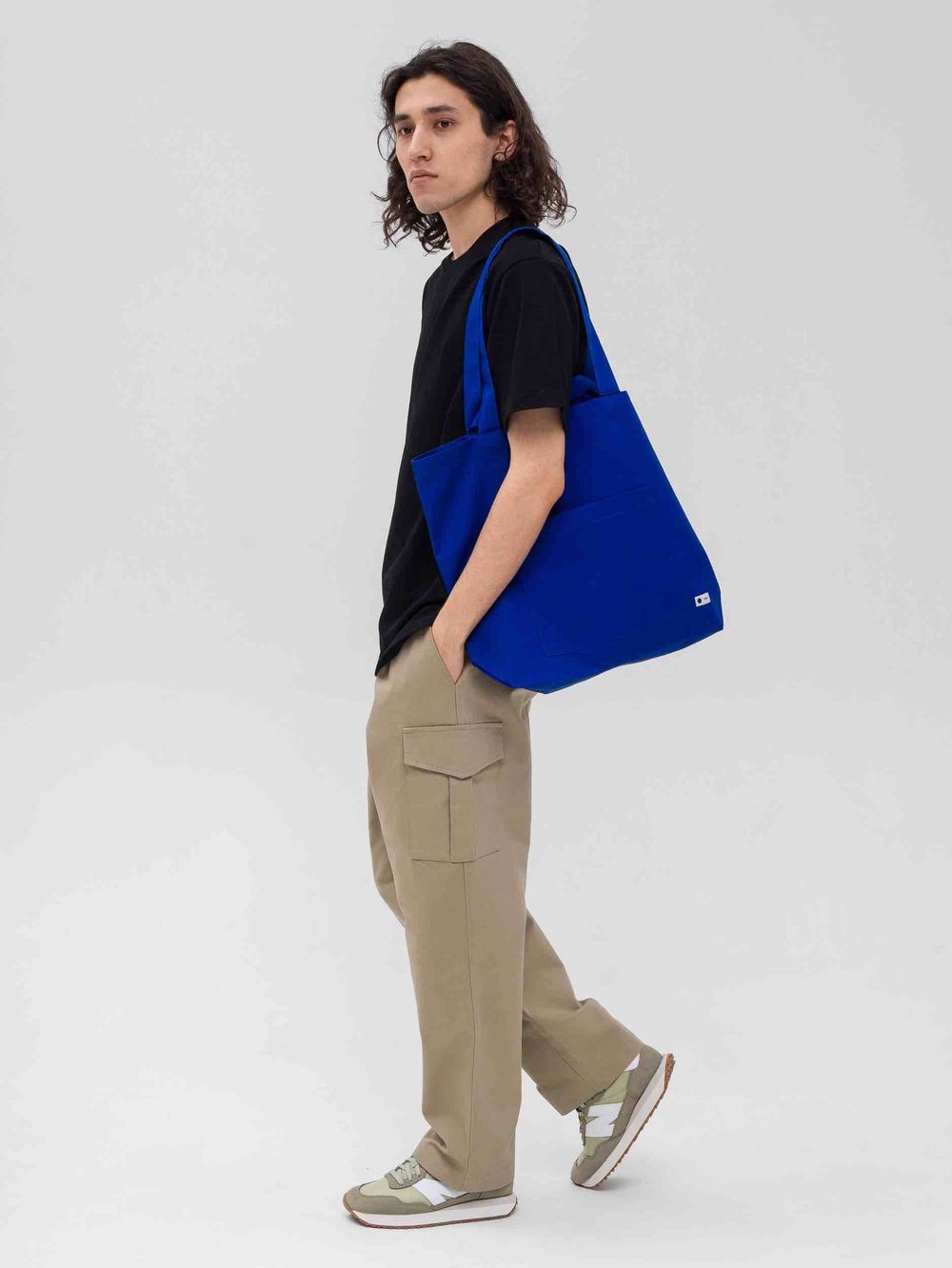 Шоппер FOS Объёмный Плотный Синий