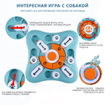 Развивающая игрушка для собак ГОЛОВОЛОМКА №1 25,5х25,5х3 PerseiLine ИС-101 ГОЛУБОЙ