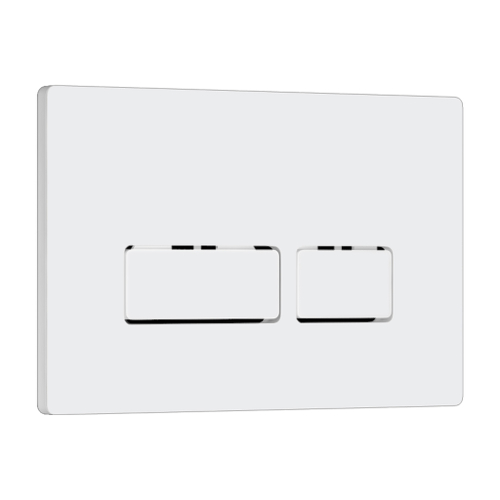 Кнопка смыва WAVE V1 универсальная БЕЛАЯ АБС прямоугольная