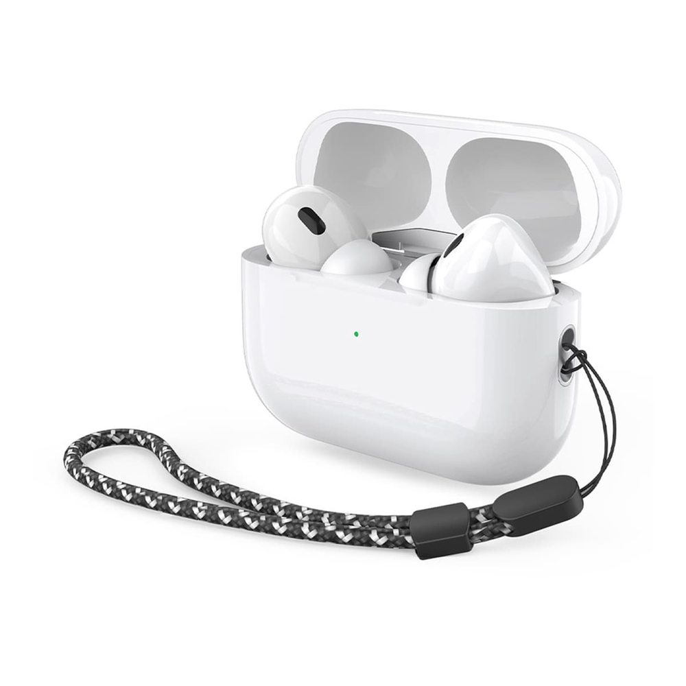 Беспроводные наушники с микрофоном Deppa Air Pro ANC, TWS, BT 5.2, 300 мАч, ANC, QI (44194) Белый