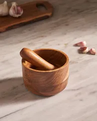 Деревянный пестик и ступка Delci из акации