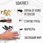 Губка-ластик МЕЛАМИНОВАЯ для удаления пятен, 12 шт., LAIMA, 608954