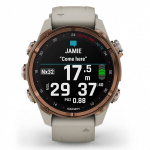 Умные часы Garmin Descent Mk3i титановый, бронзовый безель PVD/серый силиконовый ремешок 43 мм 010-02753-14