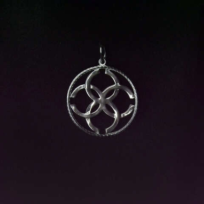 Silver Moon Подвеска Свадебник серебряная родированная, диаметр 25 мм