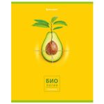 Тетрадь предметная "AVOCADO" 48 л., глянцевый лак, БИОЛОГИЯ, клетка, BRAUBERG, 404276