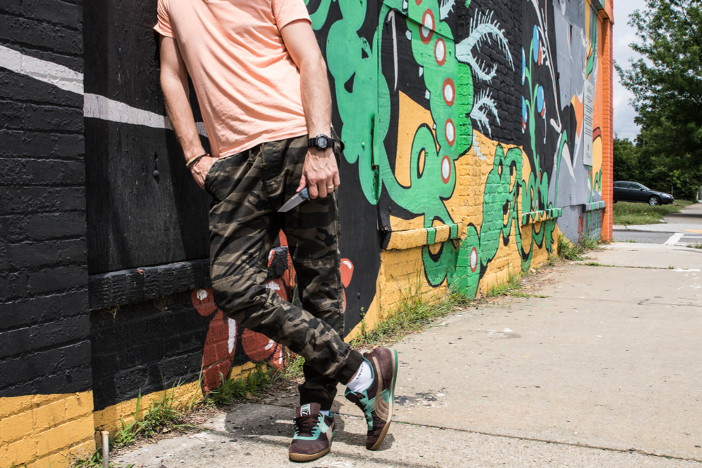 Складной нож Zorg AUS-8 Satin