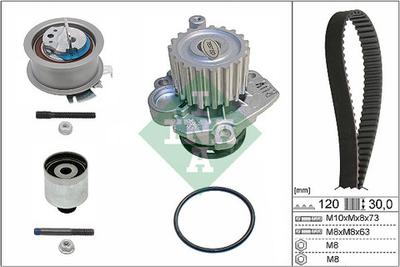 INA - 530020133-INA - Water Pump & Timing Belt Set - &lt;&lt; PROVJERITE LISTU DIJELOVA NA TIPKU ISPOD KATALOSKOG BROJA