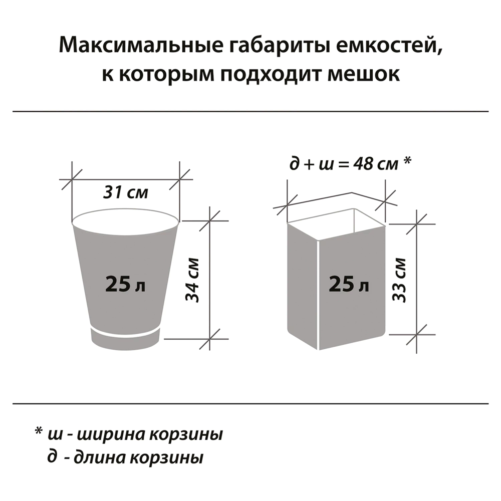 Мешки для мусора 30 л черные в рулоне 30 шт., ПНД 8 мкм, 50х60 см, LAIMA стандарт, 601377 (упаковка 25 шт)