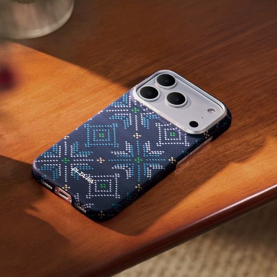 Чехол Pitaka Threads of Winter (Ultra-Slim) Case для iPhone 17 Pro Max 6.9" (CP1701BPM) Navy