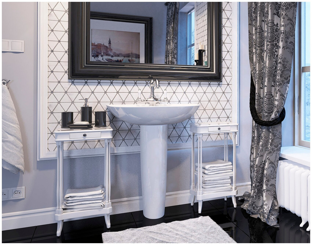 УМЫВАЛЬНИК CLASSIC LUXE SL400101 УП (647*482) (БЕЛЫЙ, ВКС)