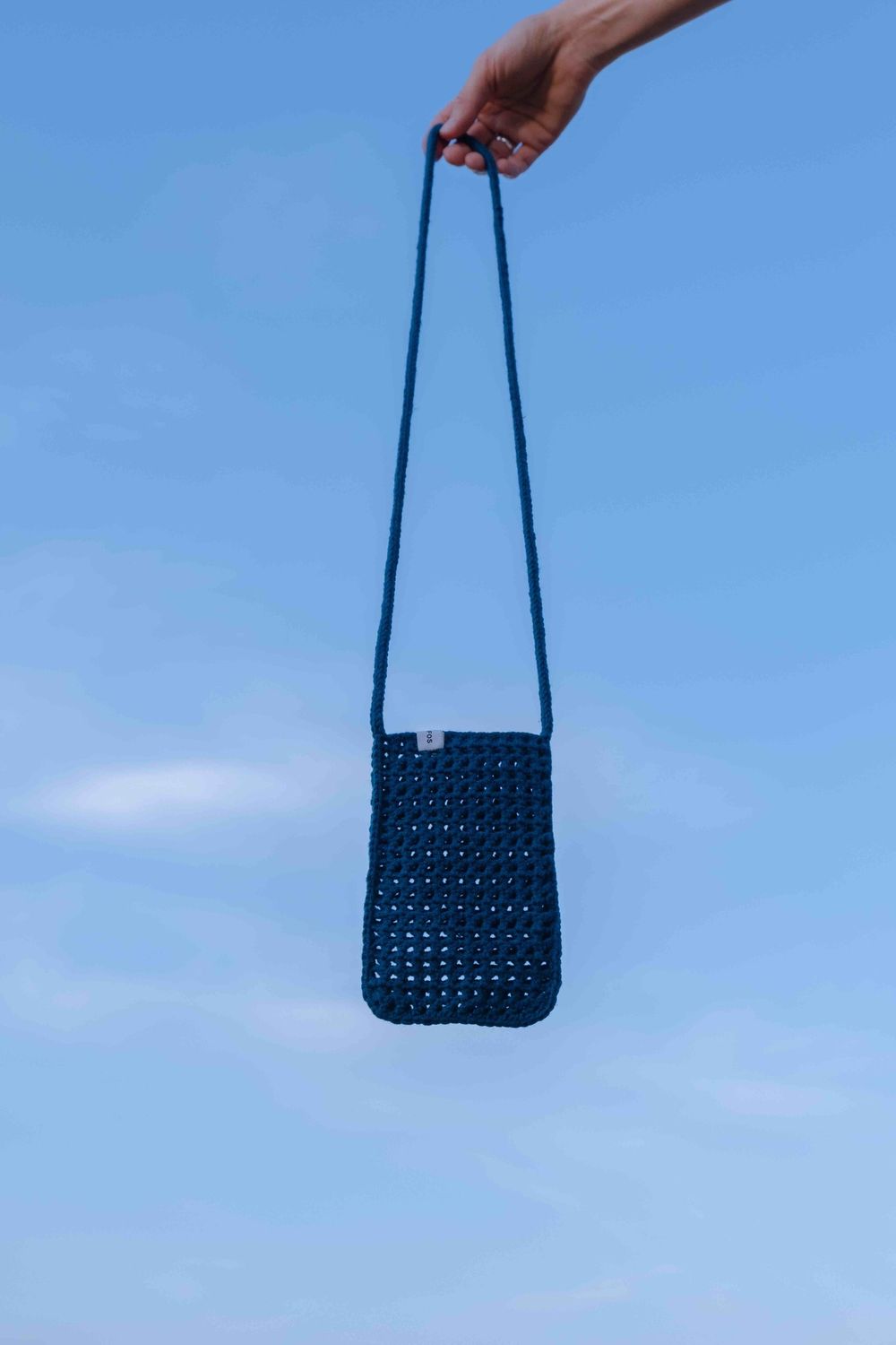 Вязаная сумочка FOS Темно-Синяя