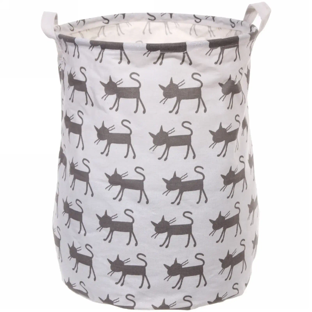 Корзина для хранения круглая Кошечки 45*35 см