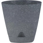 Горшок для цветов пластиковый 4л d-20см «Amsterdam» с прикорневым поливом, тёмный камень