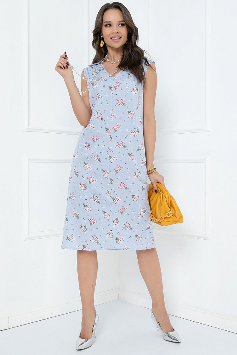 ПЛАТЬЕ ФЬЕЗОЛЕ (ЛАЙТ БЛУ) Bellovera (Акция)