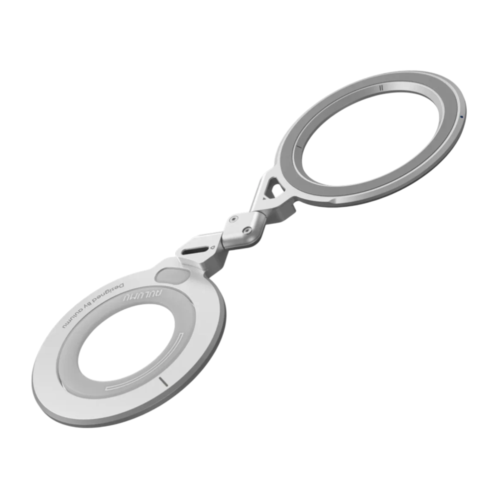 Складная подставка-держатель MagSafe Aulumu G09 Infinite 360° Stand для iPhone Вращаемая трёхосная подставка в футуристическом стиле из алюминиевого сплава с анодированным покрытием