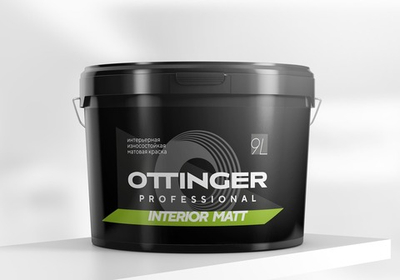 Краска дисперсионная акриловая OTTINGER Interior Matt интер. база 3 9л