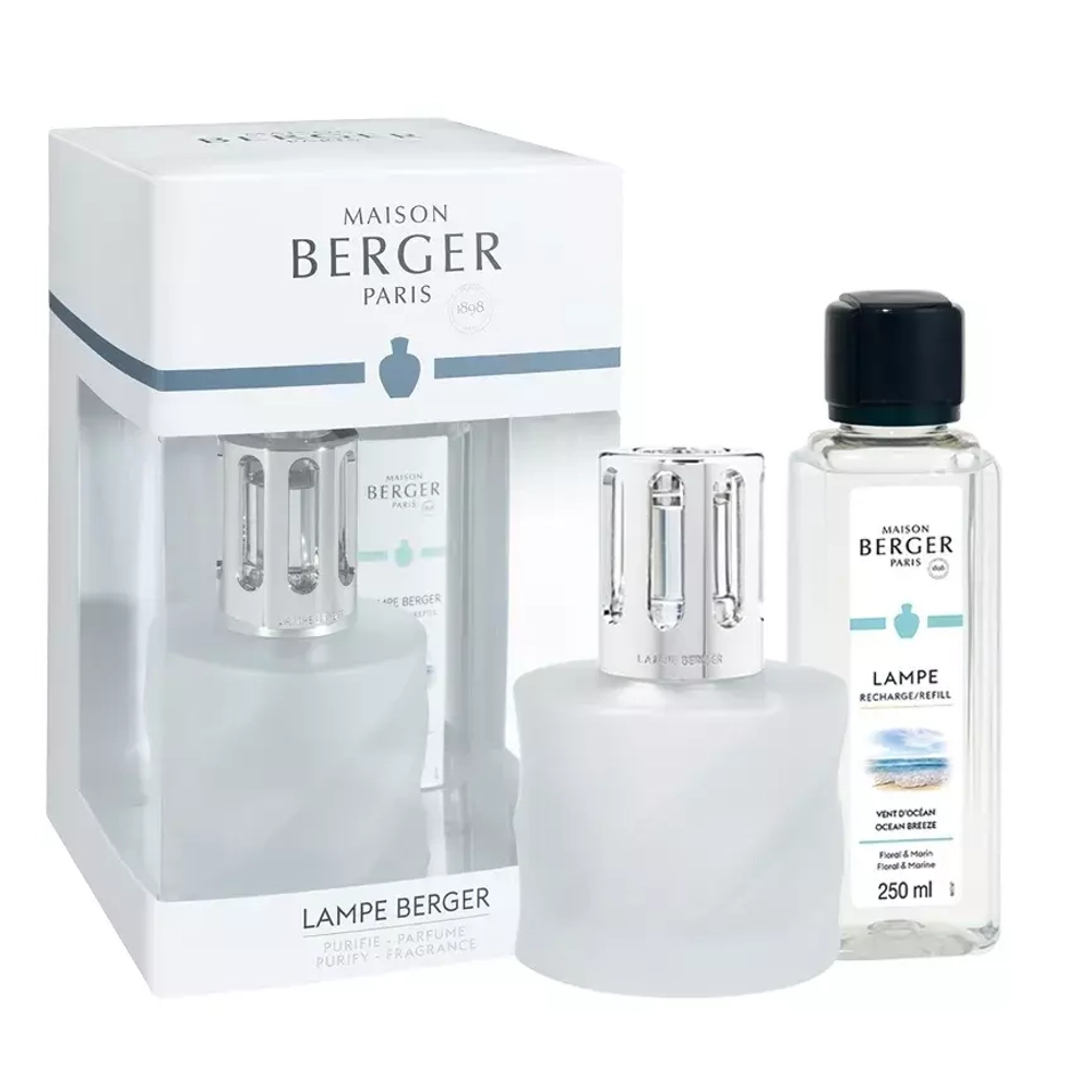 Maison Berger Paris - Набор ароматическая лампа Spirals + арома-масло Ocean Breeze 250мл / артикул   4779  / GTIN 3127290047793