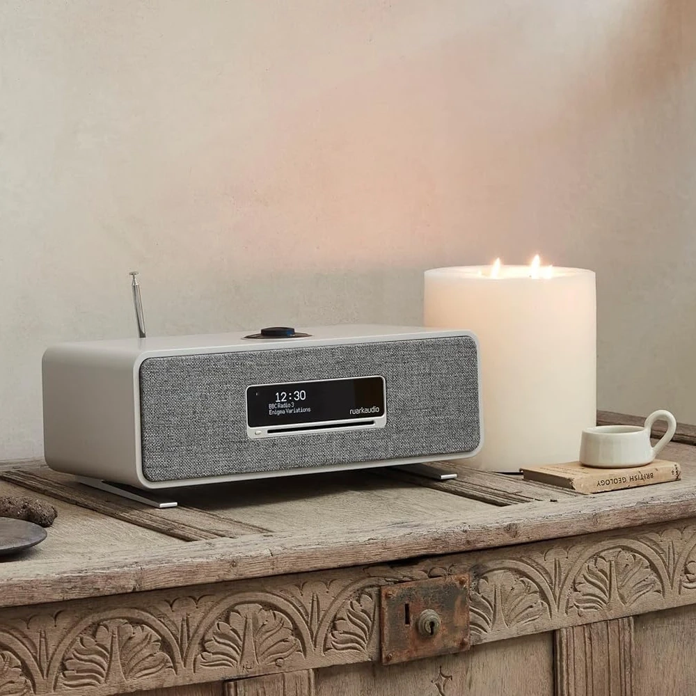 Ruark R3S Soft Grey — комбинированная стереосистема с CD, радио и стримингом