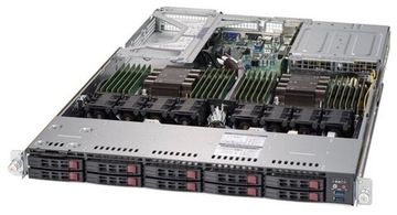 Сервер Supermicro SuperServer 1029U-TR4 2 x Intel Xeon Silver 4110 2.1 ГГц/128 ГБ DDR4/без накопителей/количество отсеков 2.5" hot swap: 10/2 x 1000 Вт/LAN 1 Гбит/c