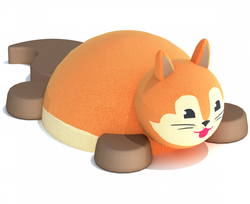 Резиновая фигура 3D Бельчонок для детских площадок