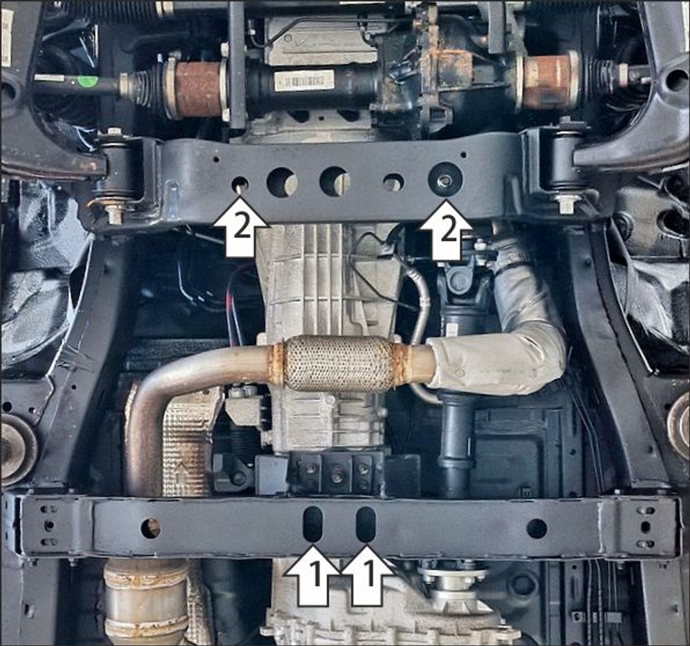 Защита КПП. 2 мм, Сталь. для Jac T8 2019-н.в., Motodor.78320