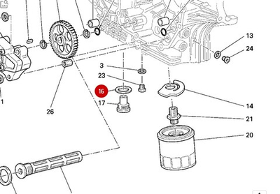 Ducati Шайба сливной пробки 28х2 22032083A