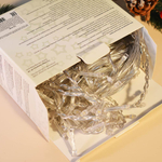 Гирлянда электрическая "Бахрома" ш3м*в30/50см 120 ламп LED, 8 режимов, теплый белый свет