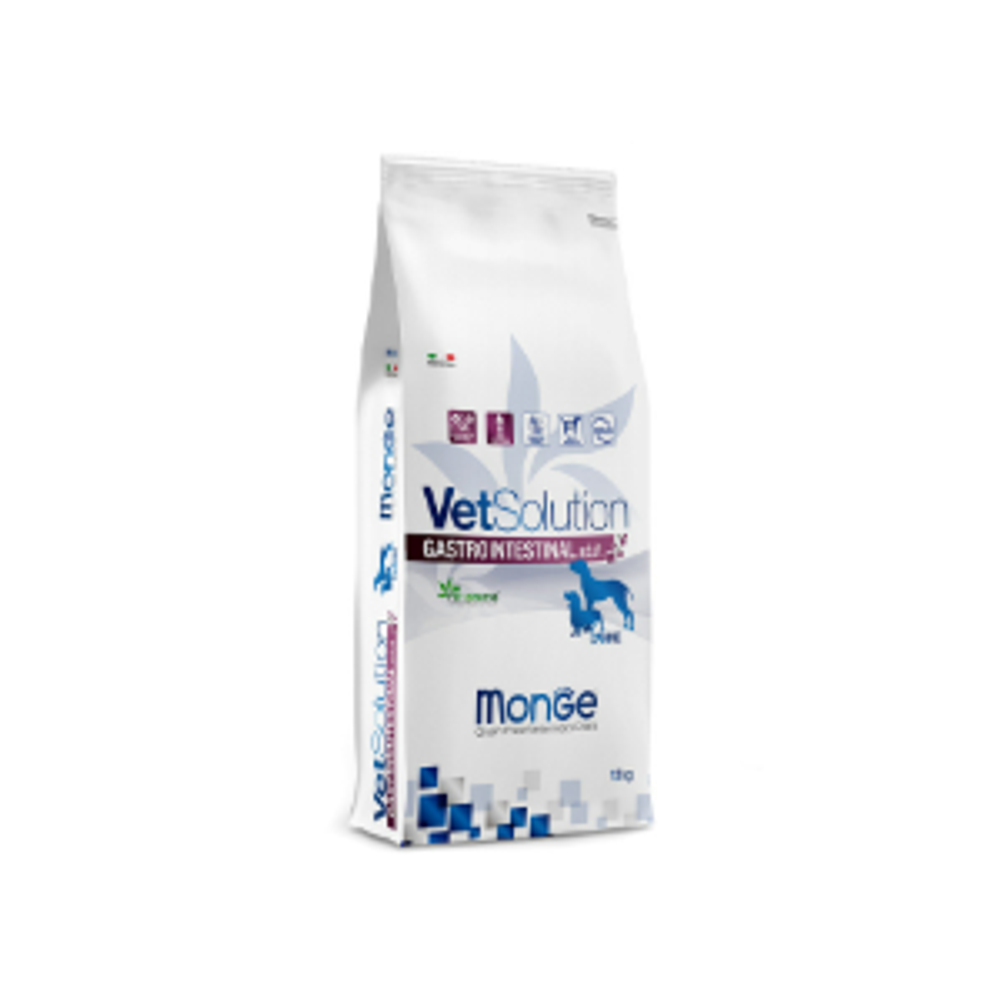 Сухой корм диетический для собак при заболеваниях ЖКТ Monge VetSolution Dog Gastrointestinal Гастроинтестинал 12кг
