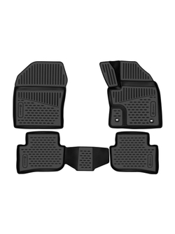 Коврики в салон для TOYOTA C-HR (I, Ir) 2016-, 4WD, правый руль 4 шт. (полиуретан) ELEMENT3DAN0438210K