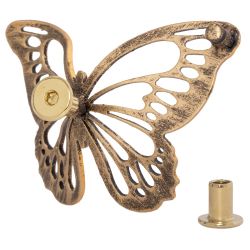 Ручка мебельная Бабочки 110 Амбер